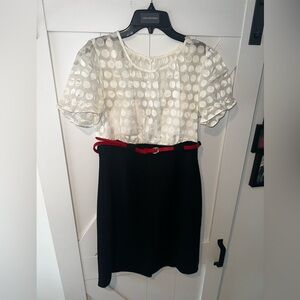 Lace Top Pencil Skirt Dress